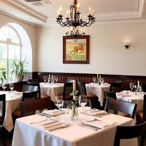 Una sala del ristorante La Dolce Vita allestita per un evento privato